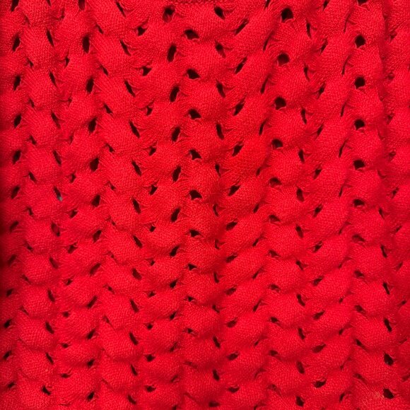 Alice and Olivia Chunky Open Stitch Cotton & Wool Blend Sweater - Picture 5 of 6